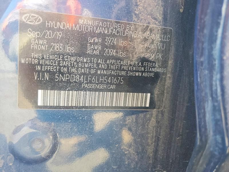 2020 HYUNDAI ELANTRA SEL 12