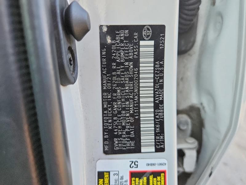 2022 TOYOTA CAMRY SE 13