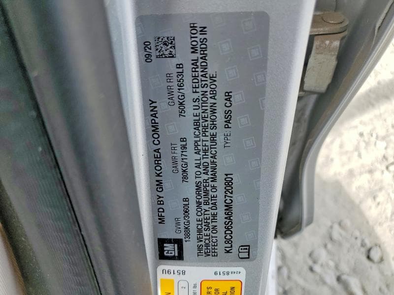 2021 CHEVROLET SPARK 1LT 12