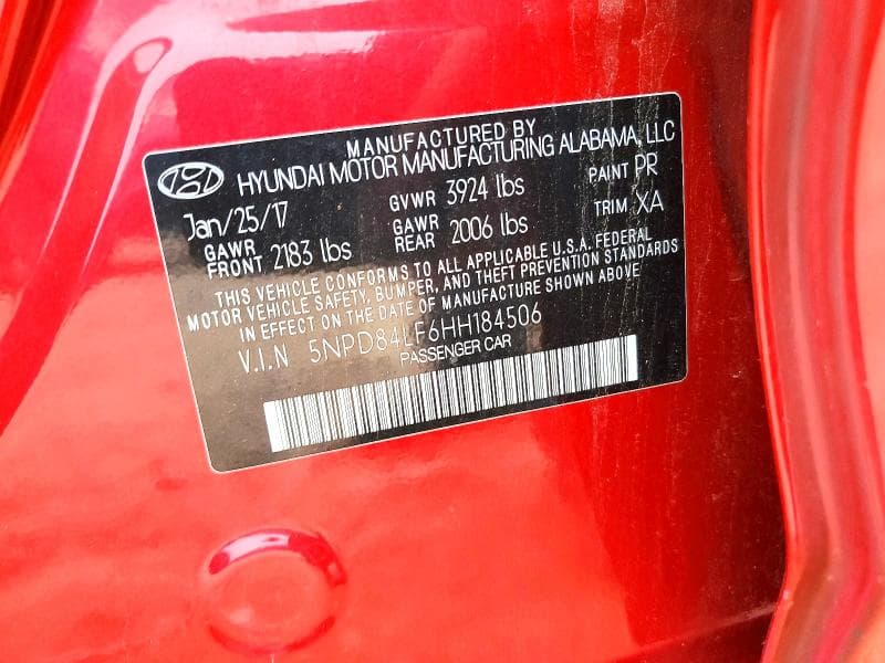 2017 HYUNDAI ELANTRA SE 13