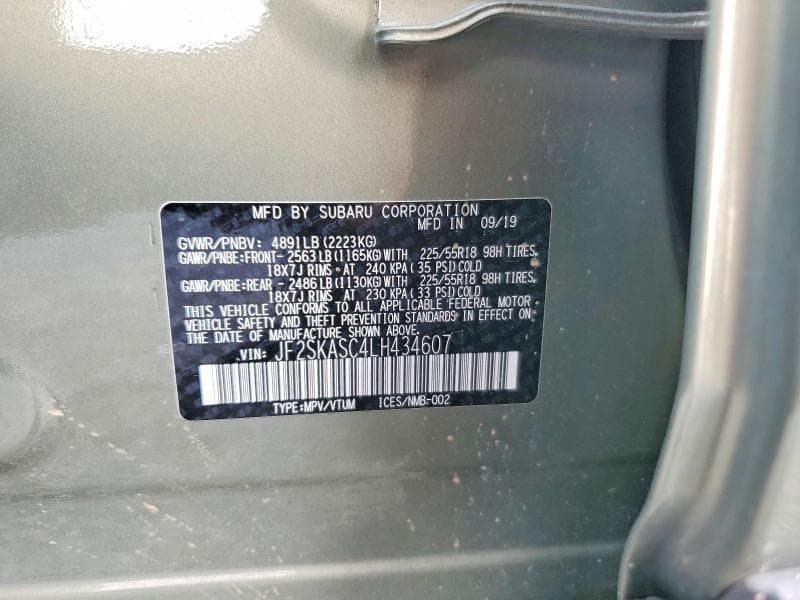 2020 SUBARU FORESTER LIMITED 14