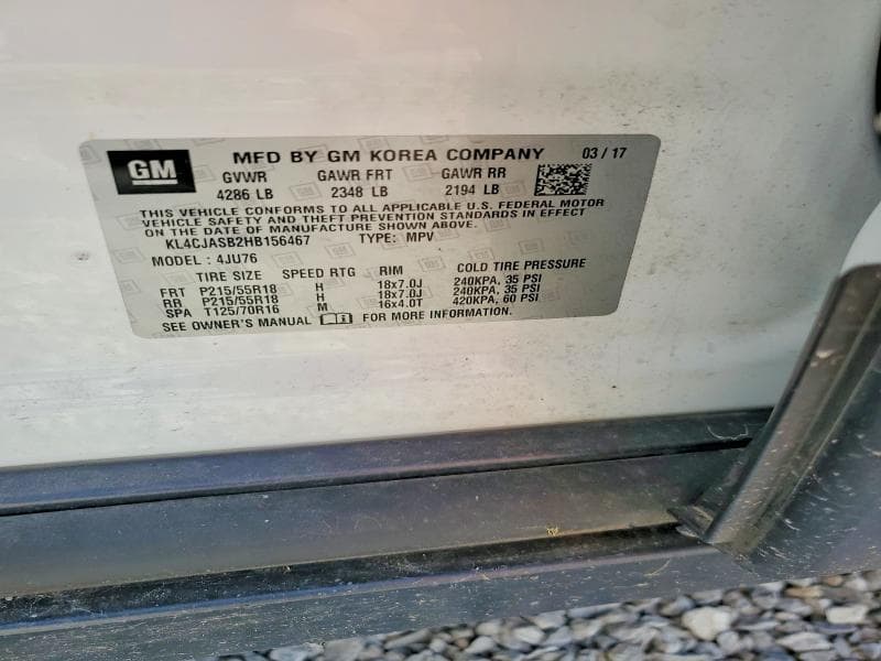 2017 BUICK ENCORE PREFERRED 13