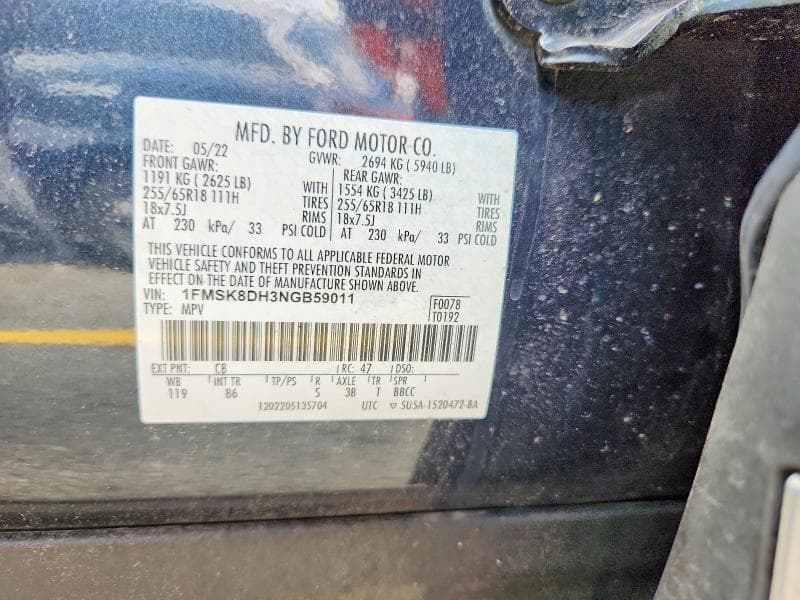 2022 FORD EXPLORER XLT 13