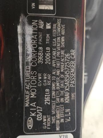 2017 KIA FORTE EX 12