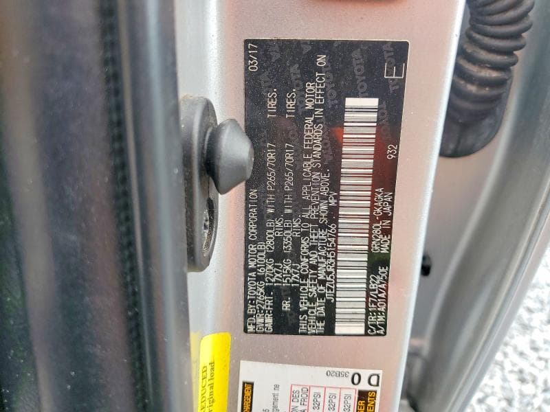 2017 TOYOTA 4RUNNER SR5 PREMIUM 14