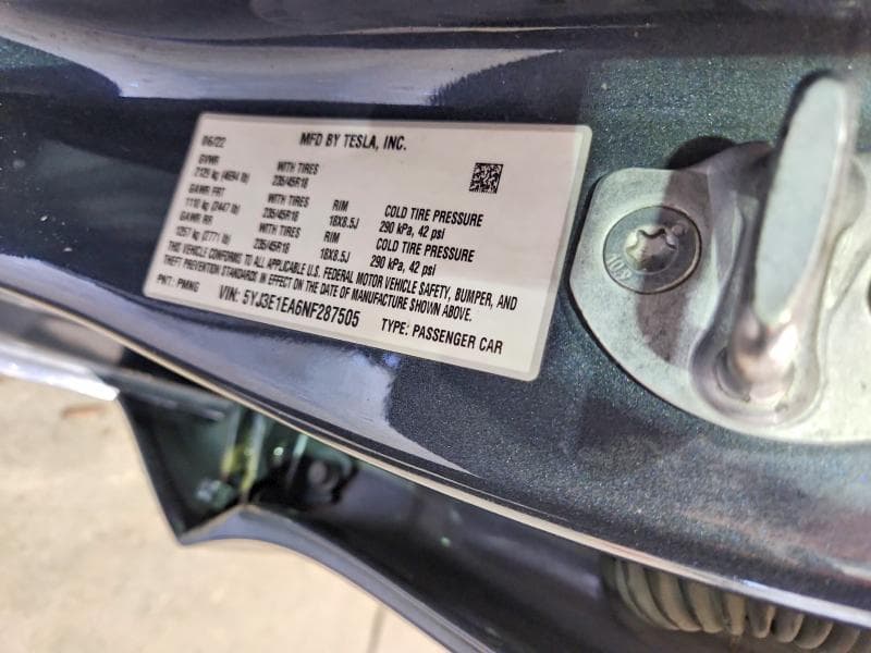 2022 TESLA MODEL 3 12
