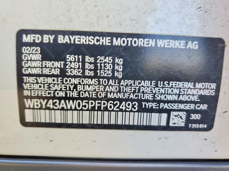 2023 BMW I4 EDRIVE 35 12