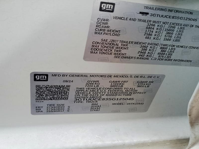 2025 GMC SIERRA K1500 ELEVATION 12