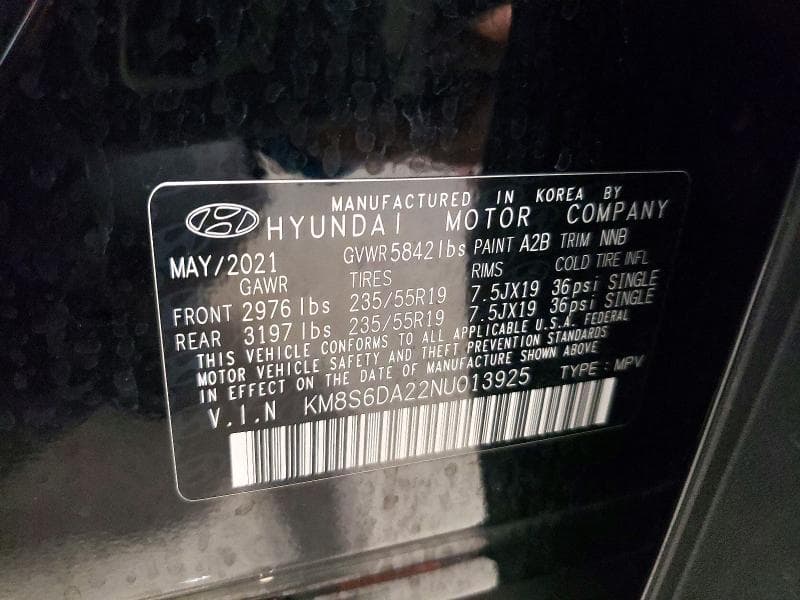 2022 HYUNDAI SANTA FE SEL 13