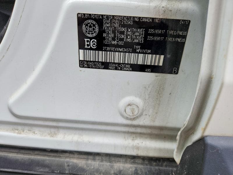 2017 TOYOTA RAV4 LE 13