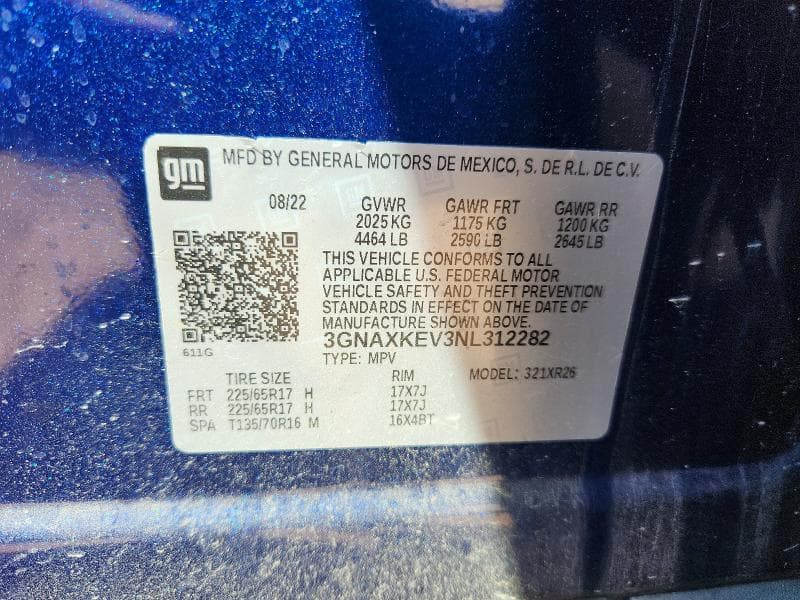 2022 CHEVROLET EQUINOX LT 14