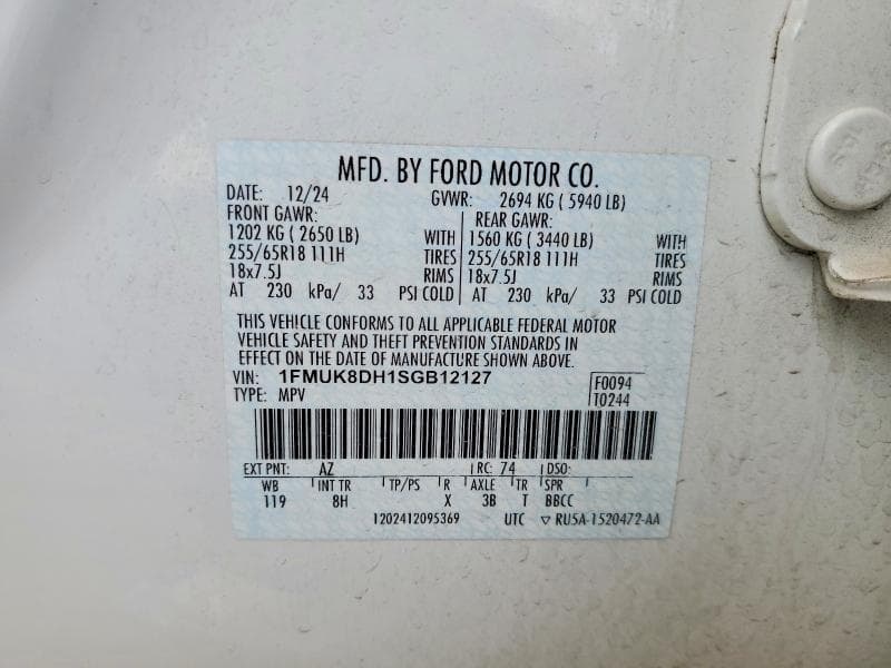 2025 FORD EXPLORER ACTIVE 13