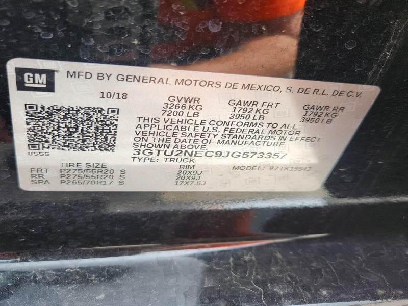 2018 GMC SIERRA K1500 SLT 12