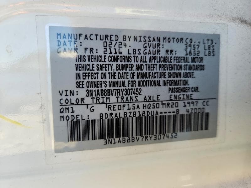 2024 NISSAN SENTRA S 13