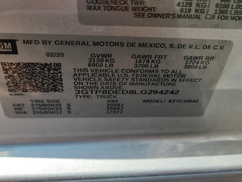 2020 GMC SIERRA C1500 SLT 12