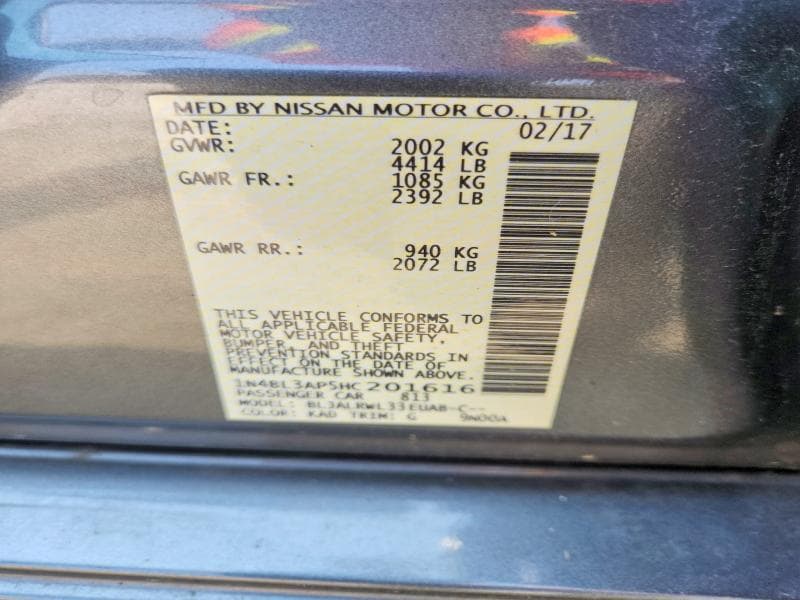 2017 NISSAN ALTIMA 3.5 SL 12