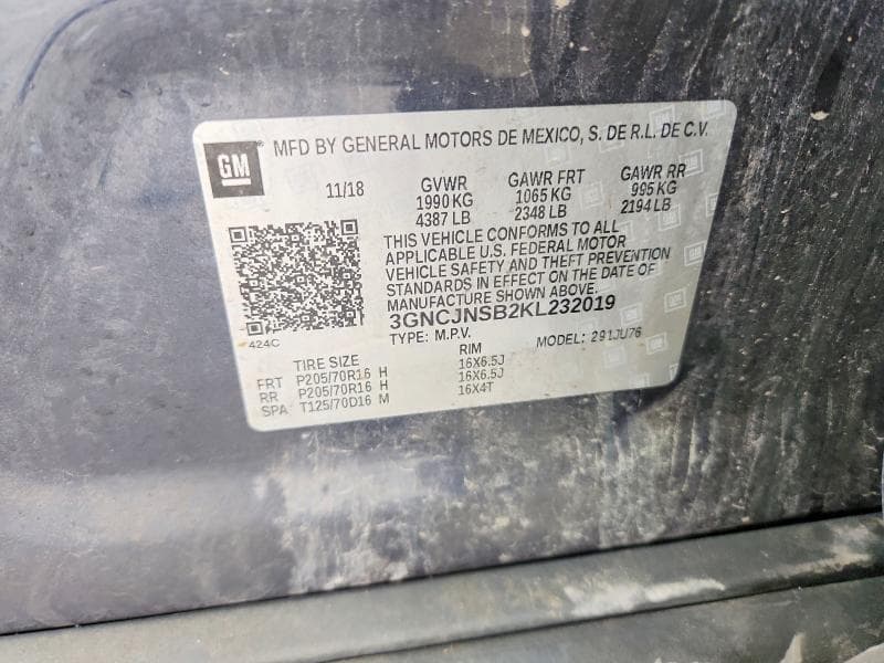 2019 CHEVROLET TRAX LS 13