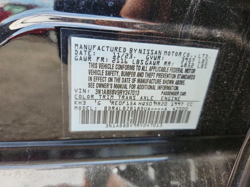 2024 NISSAN SENTRA S 12
