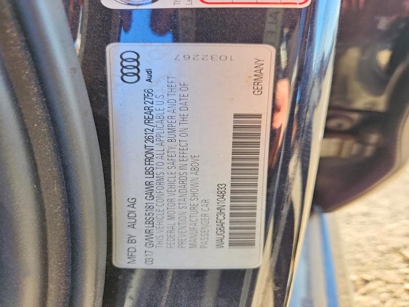 2017 AUDI A6 PREMIUM PLUS 12