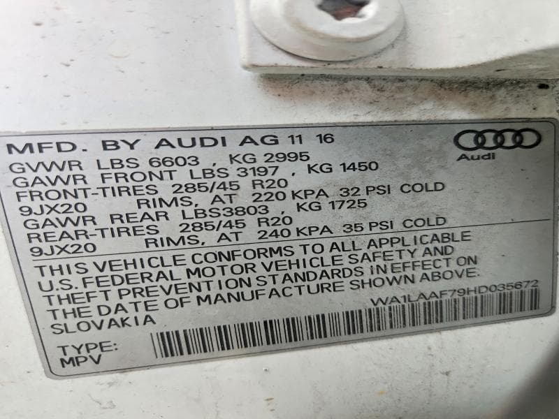 2017 AUDI Q7 PREMIUM PLUS 13