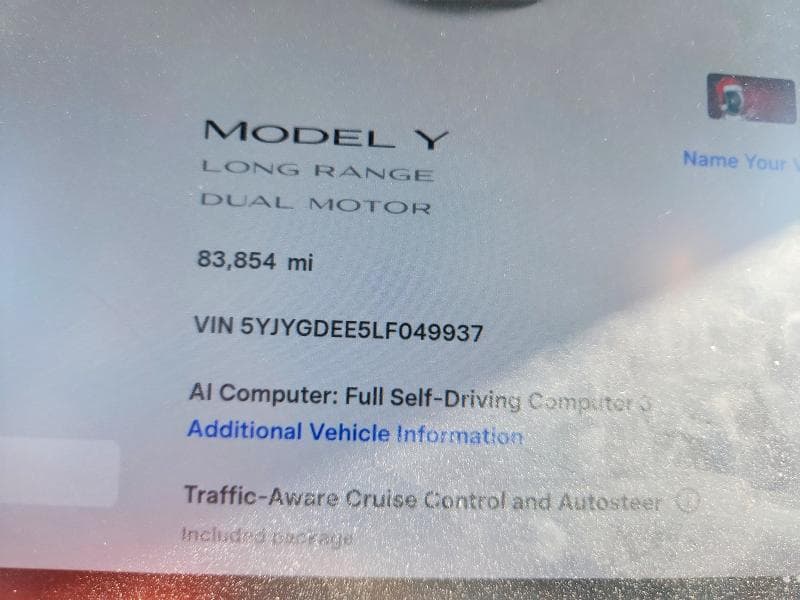 2020 TESLA MODEL Y 9