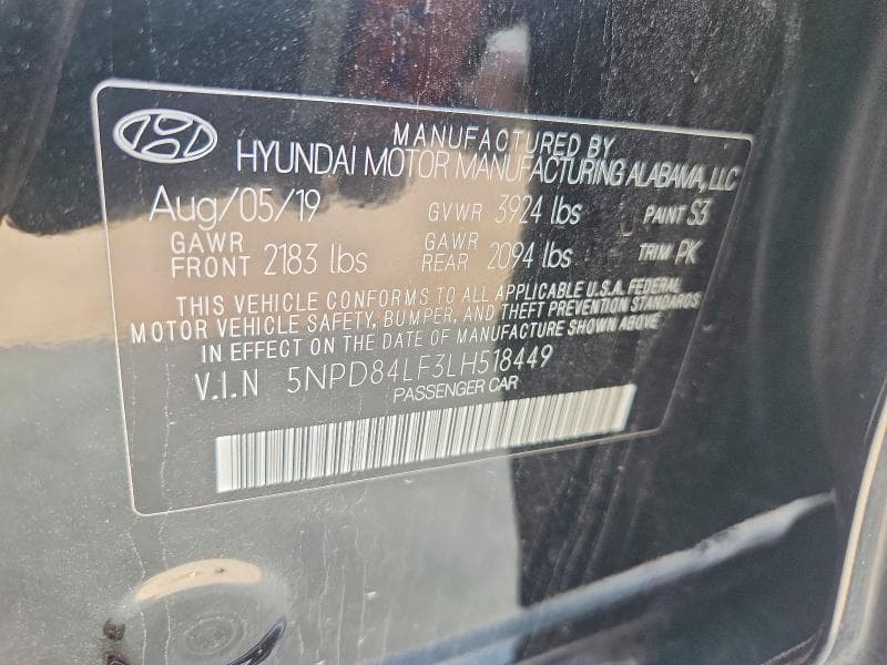 2020 HYUNDAI ELANTRA SEL 12