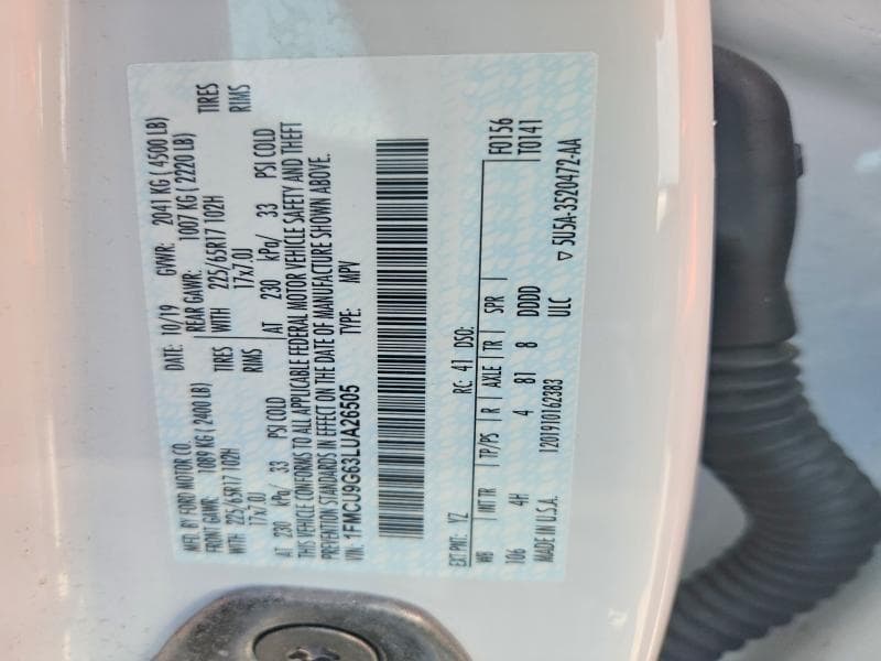 2020 FORD ESCAPE SE 12