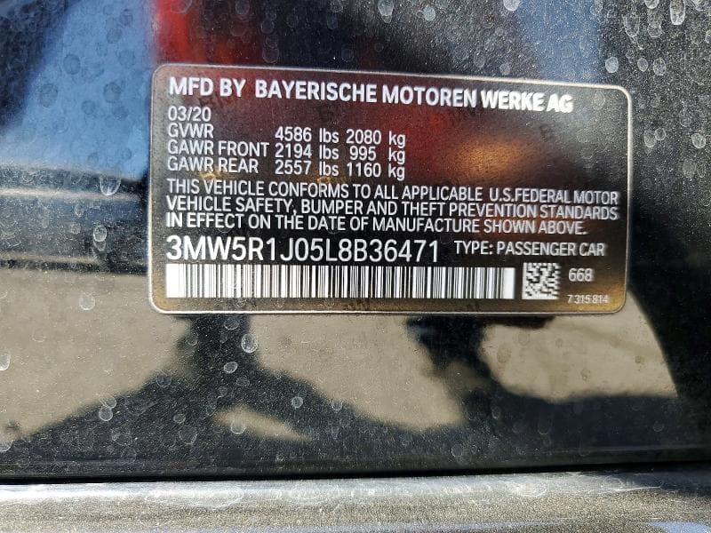 2020 BMW 330I 12
