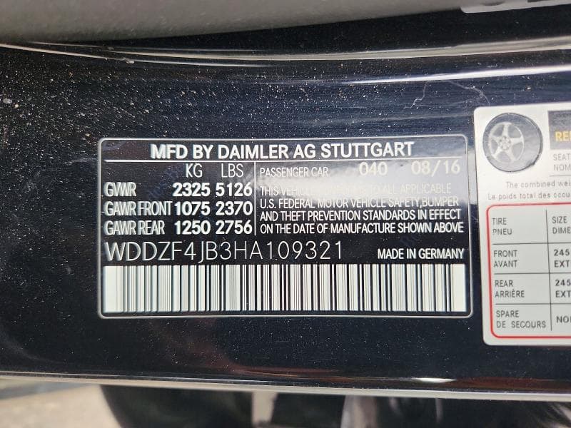 2017 MERCEDES-BENZ E 300 12