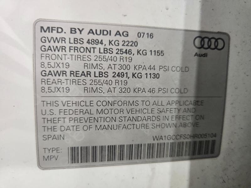 2017 AUDI Q3 PRESTIGE 13