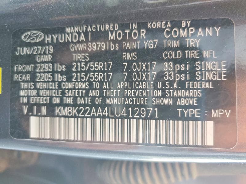 2020 HYUNDAI KONA SEL 13