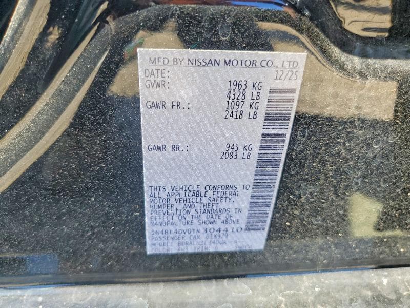 2026 NISSAN ALTIMA SV 12