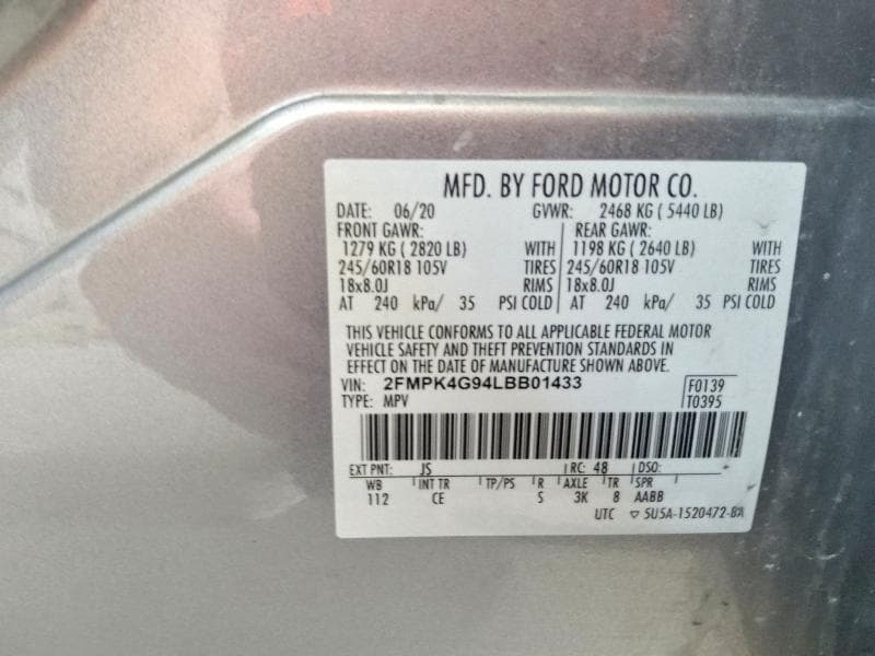 2020 FORD EDGE SE 13
