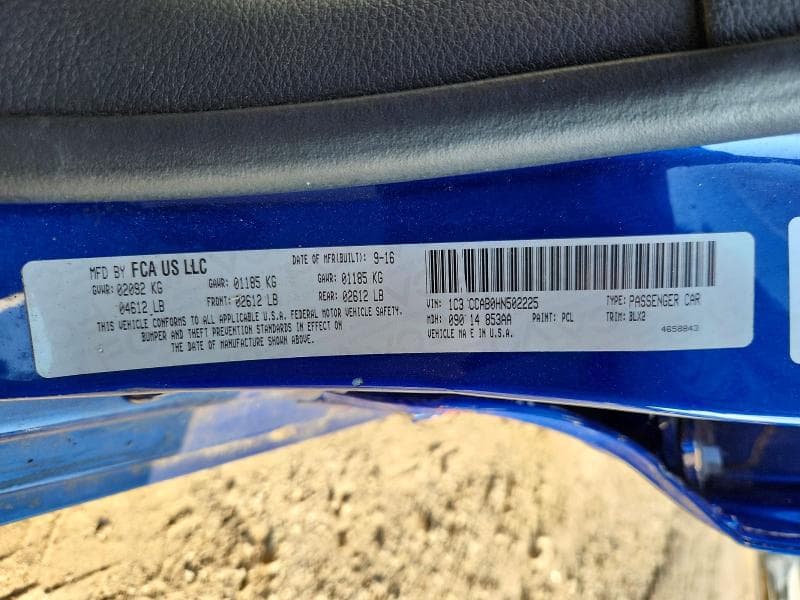 2017 CHRYSLER 200 LIMITED 12