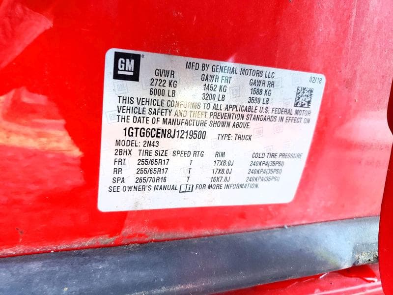 2018 GMC CANYON SLE 12