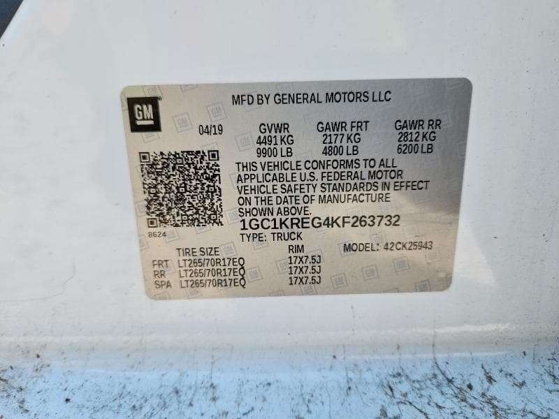 2019 CHEVROLET SILVERADO K2500 HEAVY DUTY 12