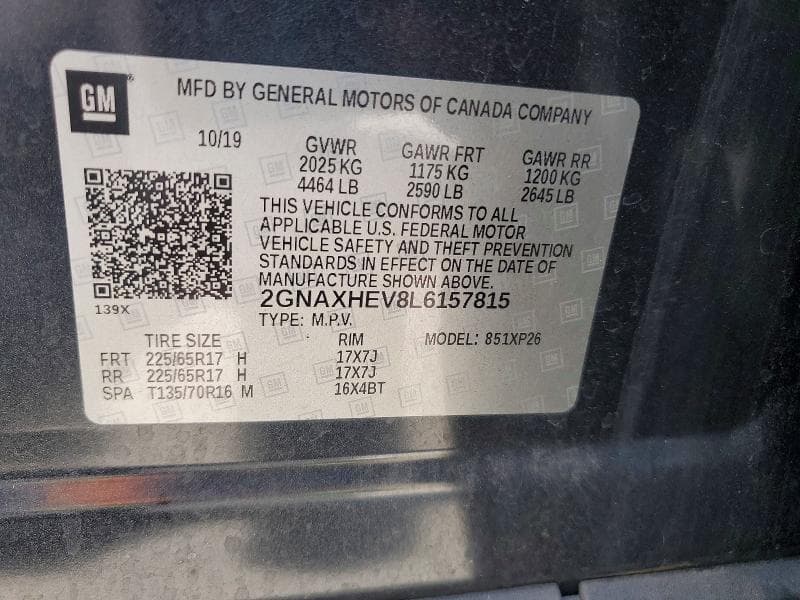 2020 CHEVROLET EQUINOX LS 13