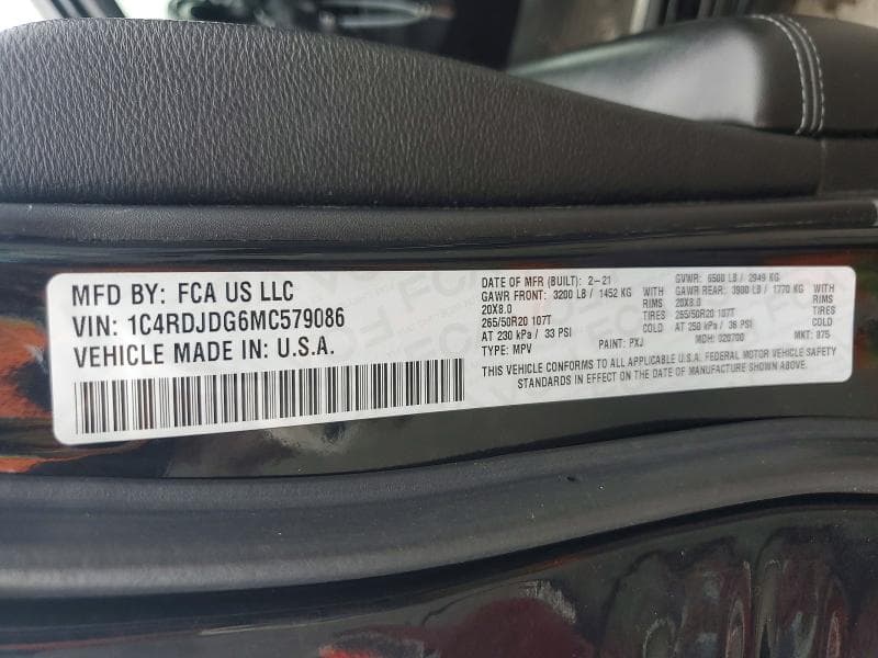 2021 DODGE DURANGO GT 13