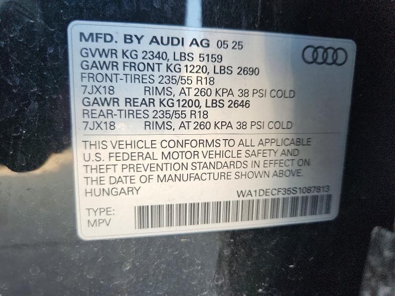 2025 AUDI Q3 PREMIUM S LINE 45 12