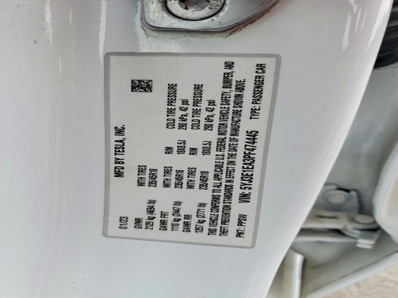2023 TESLA MODEL 3 12
