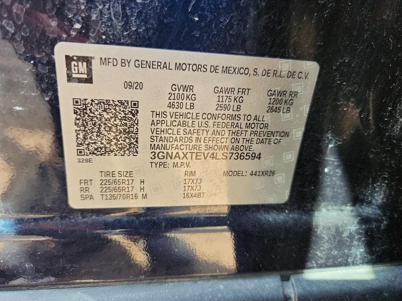 2020 CHEVROLET EQUINOX LT 13