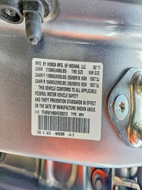 2017 HONDA CR-V EXL 13