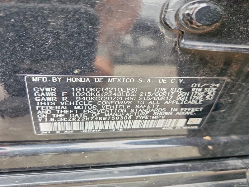 2024 HONDA HR-V EXL 13