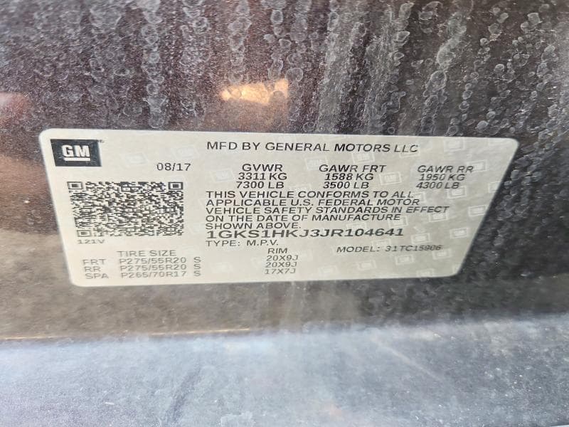 2018 GMC YUKON XL DENALI 13