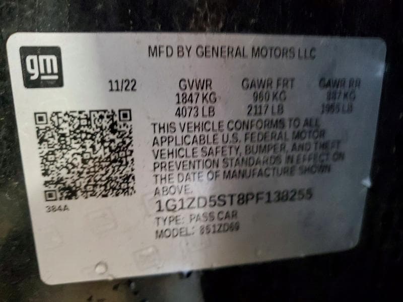 2023 CHEVROLET MALIBU LT 12