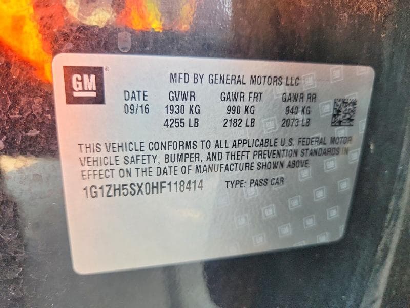 2017 CHEVROLET MALIBU PREMIER 12