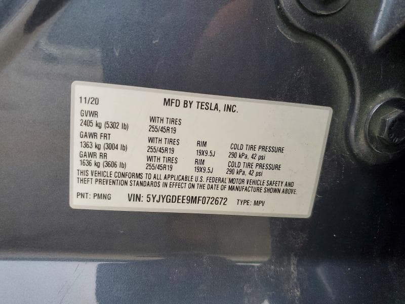 2021 TESLA MODEL Y 13