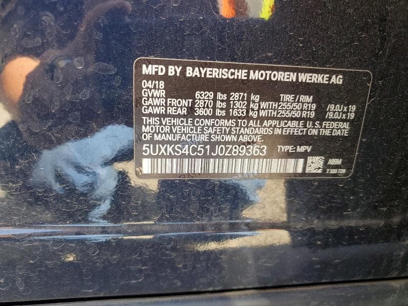 2018 BMW X5 XDRIVE35D 13