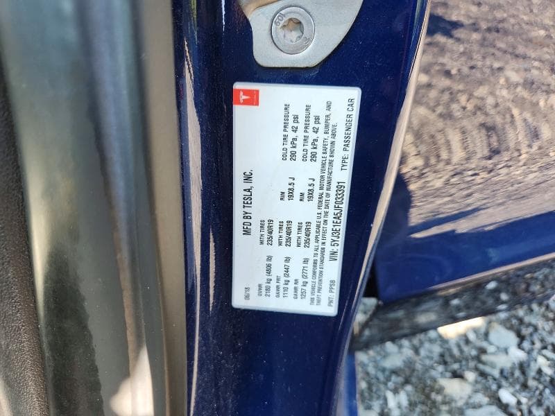 2018 TESLA MODEL 3 12