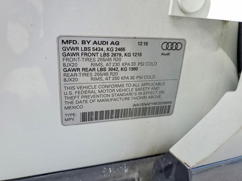 2019 AUDI Q5 PREMIUM PLUS 13